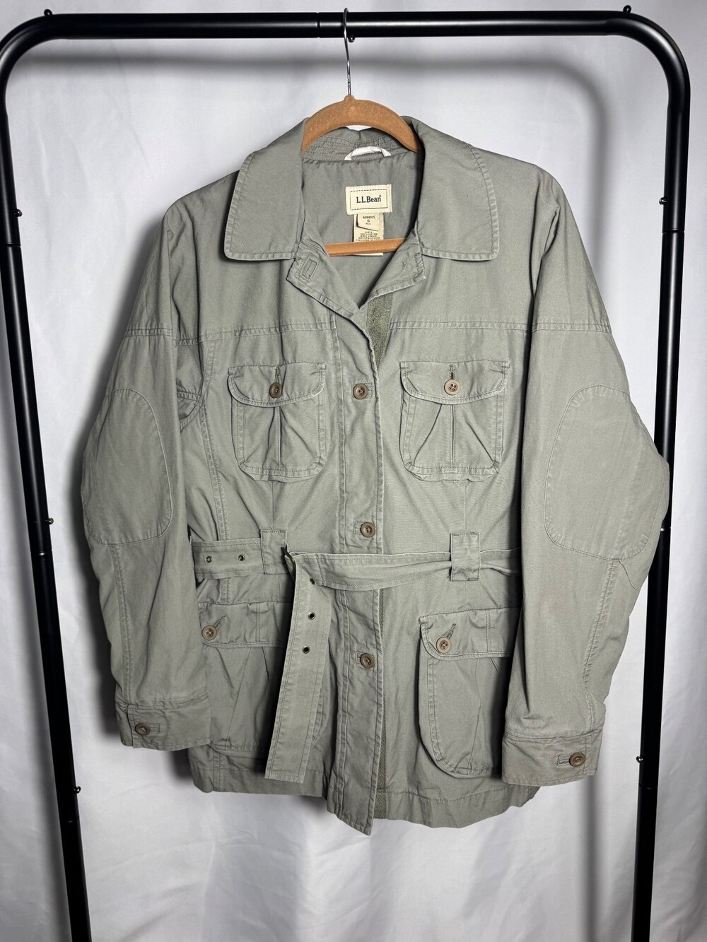 L.L.Bean Women's Cotton Utility Jacket with Belt, Size Small